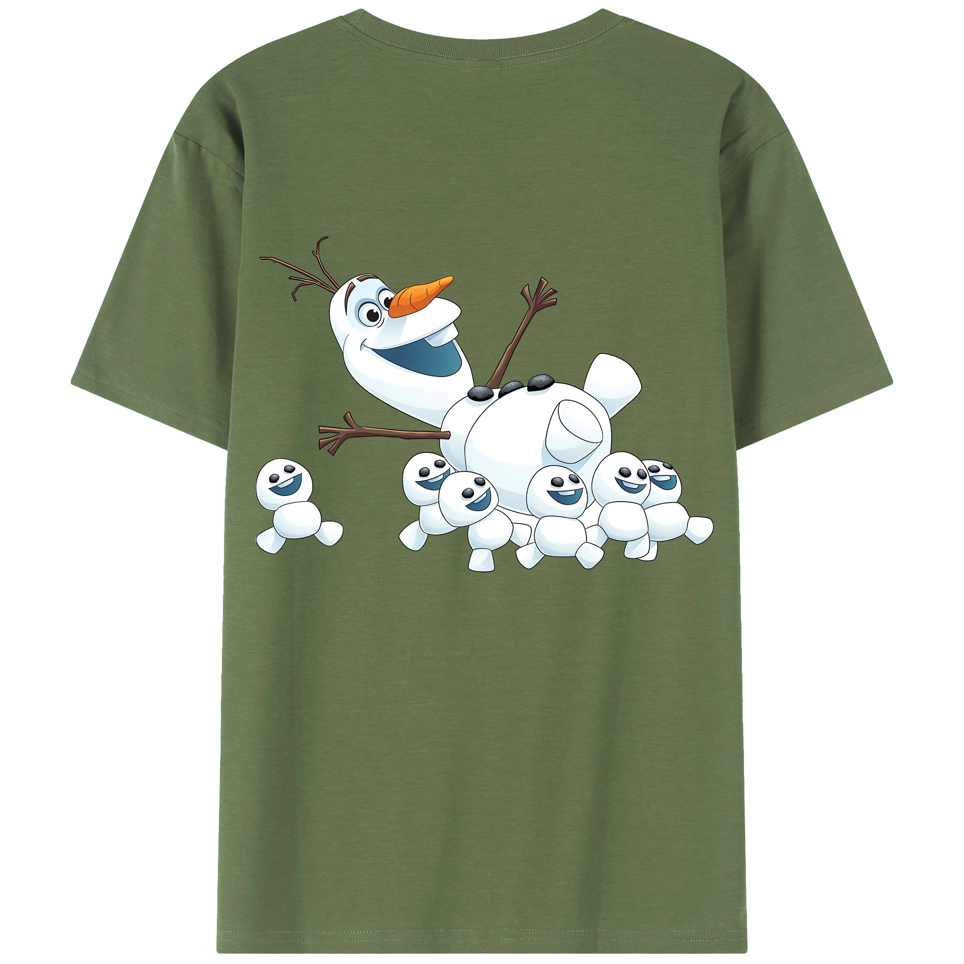 （画像用） アナと雪の女王 アンナ エルサ Frozen Anna Elsa 綿100％ メンズ半袖Tシャツ（バックプリント） 通気性